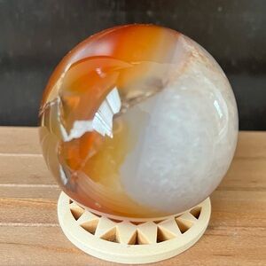 Carnelian Sphere | Natural Stone Crystal Ball Gemstone